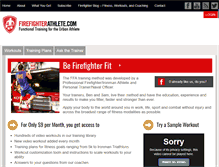 Tablet Screenshot of firefighterathlete.com